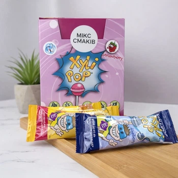 Цукерки з ксилітом Miradent XyliPop (асорті 2-3 смаки цукерок), 50