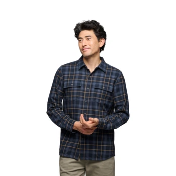 Рубашка мужская Black Diamond M Project Twill LS Shirt S Чорний-Сірий