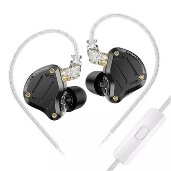 Навушники Knowledge Zenith KZ ZS10 PRO 2 з мікрофоном Чорні/Black (KZZS10P2BM)