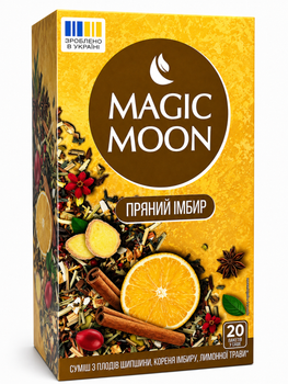 Чай Magic Moon Пряний імбир з корицею, шиповником, імбиром та лимоном 20 пакетиків (60309)