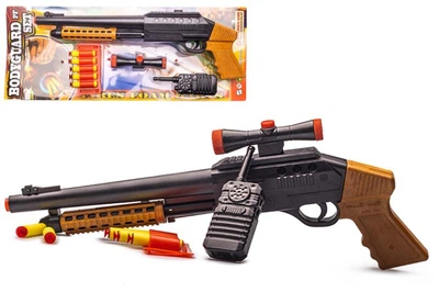Іграшковий дробовик з рацією та м'які поролонові кулі Bodyguard 921 Golden Gun