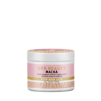 Маска для волос UKR BEAUTY STOP HAIR LOSS против выпадения с протеинами шелка и пшеница, 250 мл