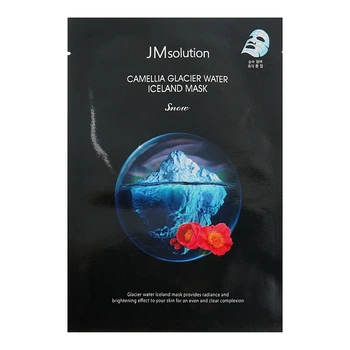 Тканевая маска с экстрактом камелии JMSOLUTION Camellia Glacier Water Iceland Mask Snow, 1 шт