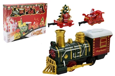 Залізна дорога 699-90A Merry Christmas батарейка, світло, звук, коробка р.51,5x36x7,5см