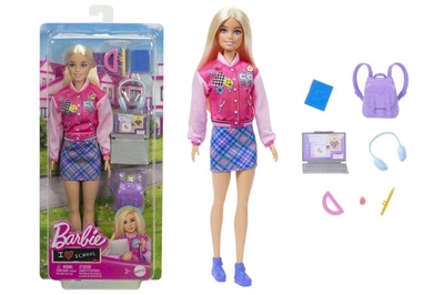 Лялька HRG84 "Шкільний стиль" з аксесуарами для навчання BARBIE FASHION AND BEAUTY