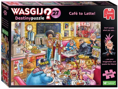 Пазл Jumbo Wasgij? Destiny 27 Cafe to Latte! 1000 элементов 1110100596 (8721017604174)
