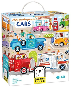 Пазл Banana Panda Moto Jumbo Cars 40 елементів 49347 (5902983493471)