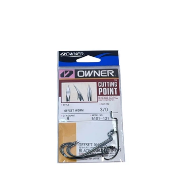 5101-131 №3/0 Крючки "OWNER" OFFSET WORM (JAPAN),5101-131-003