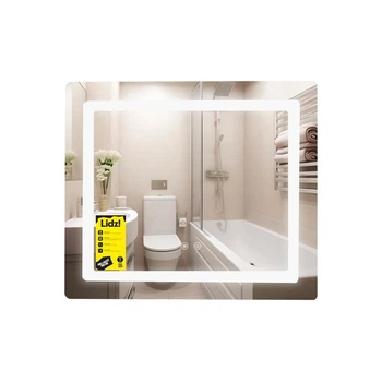 Дзеркало Lidz Kubis (KU2) 600х700 з LED-підсвічуванням Touch, з антизапітнінням, з диммером, рег. яскравості LDKU60070049286
