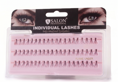 Пучковые ресницы Salon Professional, flare under, черные