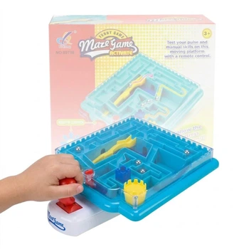 Головоломка лабіринт Maze Game розвиваюча 3D гра 25см платформа з кулькою на керуванні 89788