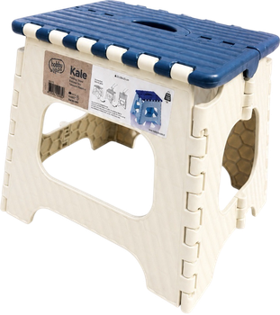 Табурет Hobby Life Ротанг 1410 розскладний Біло-блакитний (ТВ000030639)
