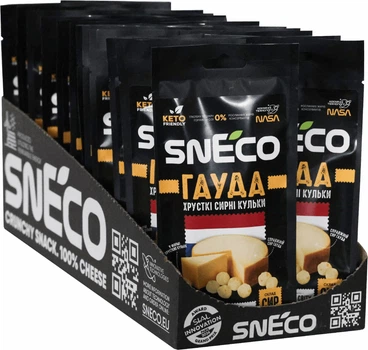 Короб фірмовий ShowBox (25 упаковок) "Сир сушений snEco "Гауда", 14г"