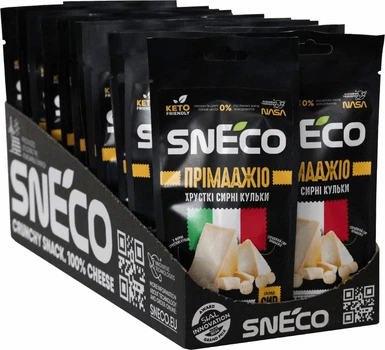 Короб фірмовий ShowBox (25 упаковок) "Сир сушений snEco "Прімаджіо", 14г"