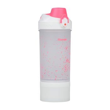 Шейкер UZSPACE Shaker Fitseven Infinity 1110 500 мл біло-рожевий