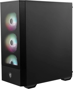 Корпус MSI MAG Forge 112R / Midi Tower / ATX / Glass / 4x120mm ARGB / Black