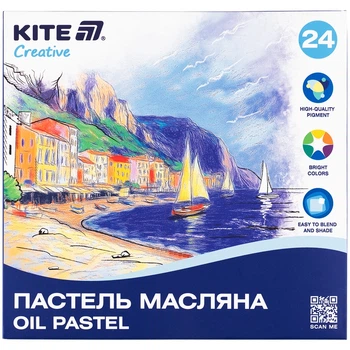 Пастель масляная Kite Creative K-200-24, 24 цвета