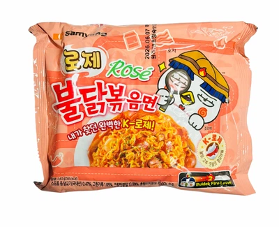 Бульдак обжаренный рамен пряная острая курица в соусе «Розе» 140 г Samyang | Buldak Ramen Rose