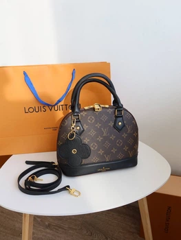 Сумка жіноча Louis Vuitton Alma коричнева монограм (074)