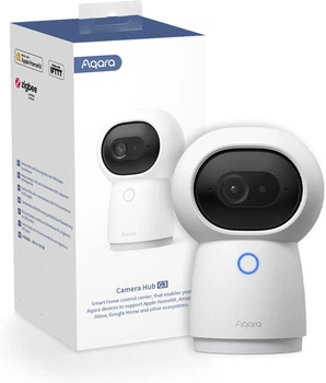 Умная камера-хаб Aqara Camera Hub G3 2K (CH-H03) для безопасности и автоматизации, повальный обзор 360°, датчик движения, ночное видение камера комнатная, видеокамера для дома, хаб Aqara