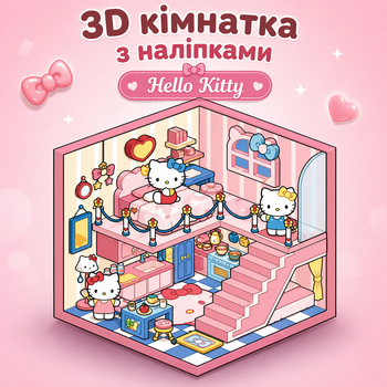 Набір наклейок стікерів румбокс Hello Kitty 1319 см, Хеллоу Кітті