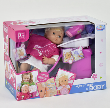 Пупс с аксессуарами Warmbaby RT 05078-2 в коробке,звук, на батарейках