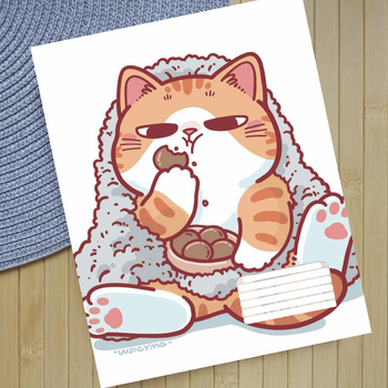 Тетрадь Котик Cat на скобе 18 листов линия (32533)