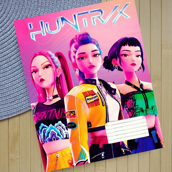 Тетрадь на скобе KPop Demon Hunters Кейпоп-охотницы на демонов (28307)