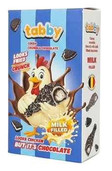 Бельгийский шоколад куриные ножки Tabby Crunch cocoa crumble chocolate, 50 г
