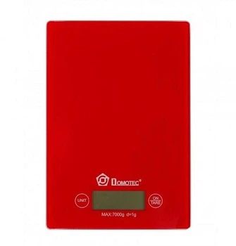 Электронные кухонные сенсорные весы Domotec Ms-912 red