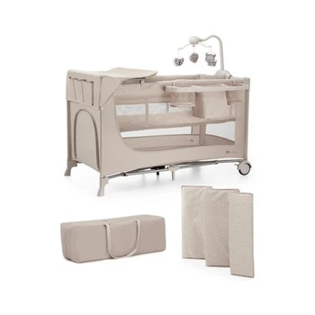 Дитячий манеж Kinderkraft с пеленатором Joy 2 Beige (5902533925162) Kinderkraft 5902533925162 1088849