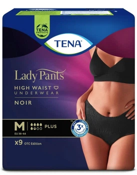Урологические трусы Tena Lady Pants Plus размер M Black, 9 шт