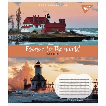 Зошит для записів Yes Escape to the world 36 аркушів клітинка