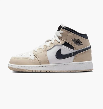 Кроссовки детские Jordan 1 Mid Beige/White 38.5 DQ8423-153