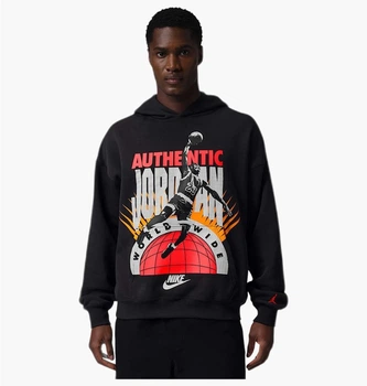 Кофта мужская Jordan Brooklyn Fleece Mens Pullover Hoodie Black M Чорний IF1843-045
