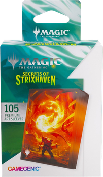 Koszulki na karty Gamegenic Magic the Gathering - Sekrety Strixhaven - Góra - Premium Art 105 szt. (4251715423325)