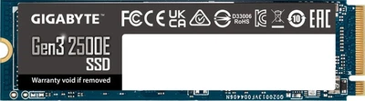 Накопичувач SSD 500 GB Gigabyte Gen3 2500E M.2 PCIe NVMe 3.0 x4 3D TLC (G325E500G) ( 22101 )