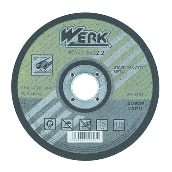 Круг відрізний WERK по металу 125х1,6х22,23мм