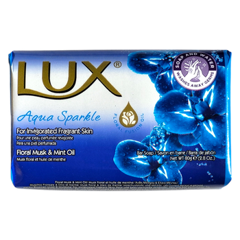 Мило тверде зволожуюче LUX sapone aqua sparkle blu 80 г.
