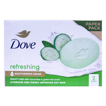 Крем-мило тверде зволожуюче DOVE sap.refreshing 2х90 г.