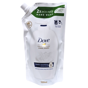 Крем-мило рідке запаска DOVE sapone liq.ricarica busta original kk 500 мл.