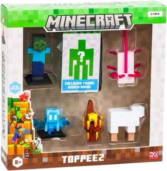 Набір делюкс із 6 колекційних фігурок-топерів Minecraft одна фігурка-сюрприз Привид (MC2060-3)