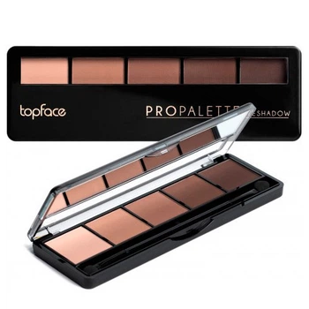 TopFace - Тіні для повік 5-колірні "Pro Palette Eyeshadow" [019 - матові]