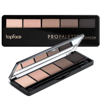 TopFace - Тіні для повік 5-колірні "Pro Palette Eyeshadow" [006 - матово-перл]
