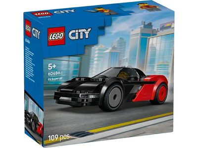 Конструктор LEGO City Электрический суперкар 109 деталей (60486)