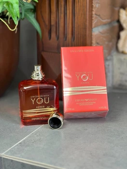 Парфюм мужской Armani Stronger With You Amber с амброй ванилью и специями тёплый восточный аромат 100 мл