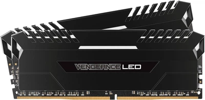 Оперативна пам'ять Corsair DDR4-3000 16384MB PC4-24000 (Kit of 2x8192) Vengeance LED Black (CMU16GX4M2C3000C15) (б/в)