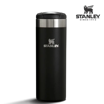 Термочашка Stanley The Transit Flip Top Mug 16 oz (0,47 л) Черная