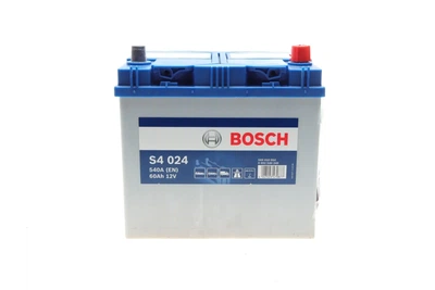 Акумулятор BOSCH 0092S40240 Toyota Camry, Corolla; Mitsubishi Outlander, Pajero; Nissan Juke, Qashqai; Hyundai I30, IX35; Mazda CX-5, 626; Infiniti G, EX; KIA Rio; Subaru XV, Impreza 8201A325, 31500SV2011HE, 31500SV2001HE