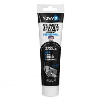 Керамічний герметик Nowax NX13215 150г сірий для вихлопної системи термостійкий до +1100°C ущільнювач для ремонту (LD-BN_33A)